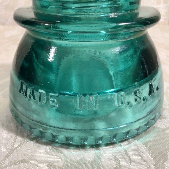 Vintage Aqua Hemingray - 42 Glass Insulator - Picture 5 of 7